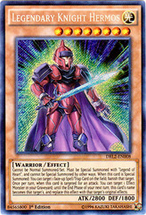 Legendary Knight Hermos - DRL2-EN008 - Secret Rare - 1st Edition