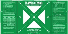 Green Double-Width Artillery Template (Imperial)