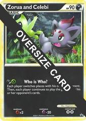 Zorua and Celebi  - Oversized Promo