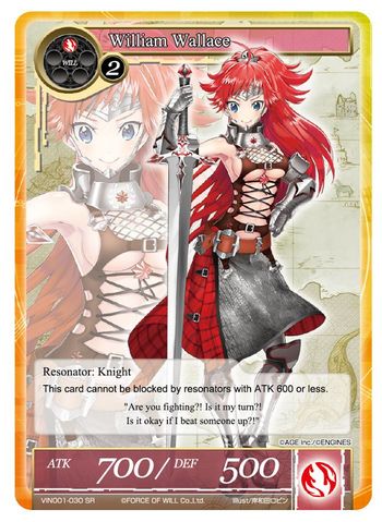 William Wallace - VIN001-030 - SR