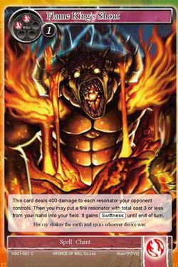 Flame Kings Shout - VS01-021 - C