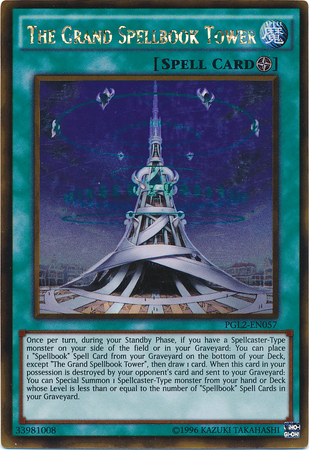 The Grand Spellbook Tower - PGL2-EN057 - Gold Rare - Unlimited Edition