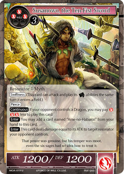 Susanowo, the Ten-Fist Sword - MOA-019 - U (Foil)