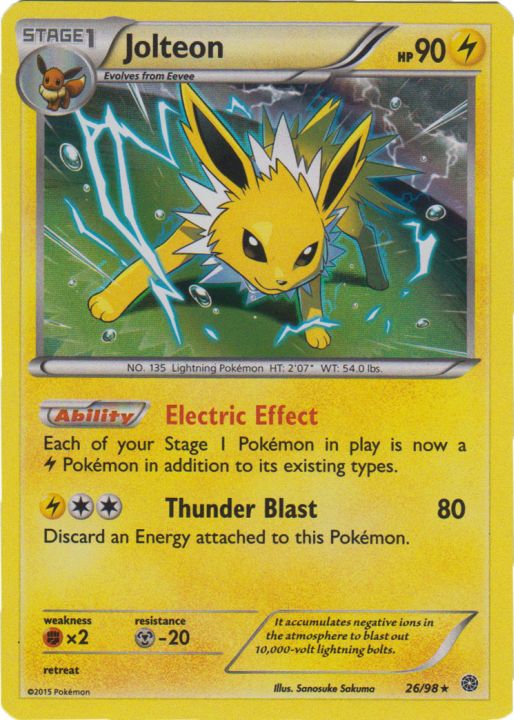 Jolteon - 26/98 - Holo Rare Jolteon - 26/98 - Holo Rare