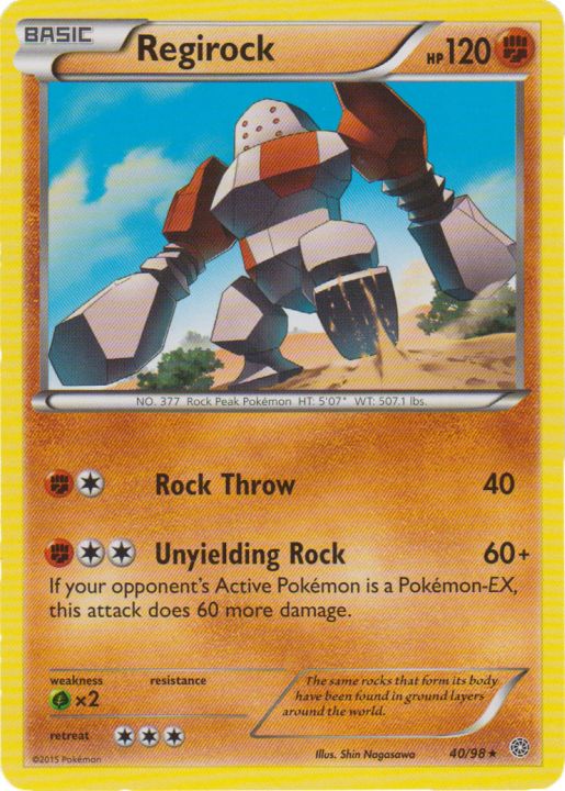 Regirock - 40/98 - Rare