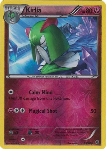 Kirlia - 53/98 - Uncommon - Reverse Holo