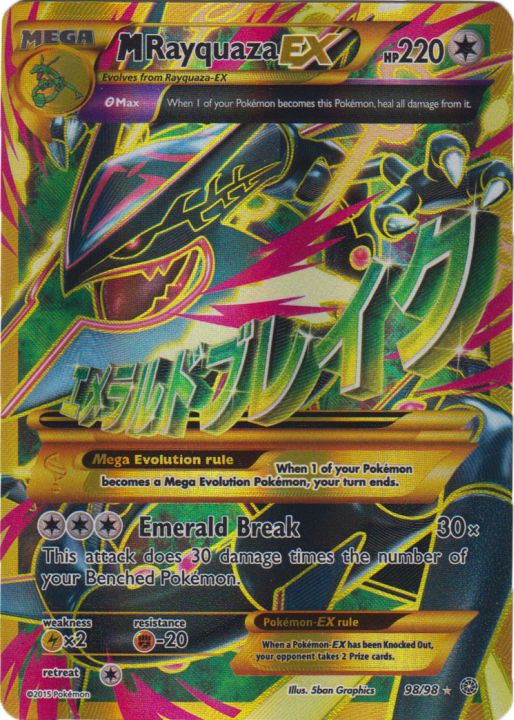 On sale Pokemon M Rayquaza EX 98/98 Ancient Origins Full Art MINT