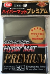 KMC Premium Hyper Matte Black Sleeves (50ct)