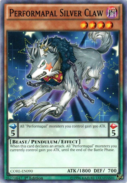 Performapal Silver Claw - CORE-EN090 - Common - 1st Edition