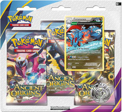 Pokemon XY7 Ancient Origins 3-Booster Blister Pack - Salamence Promo