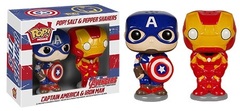 Salt N Pepper Shakers Marvel Captain America & Iron Man Funko