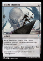 Titan's Presence - Foil