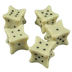 Dice Bones 6 Sided 2 ea