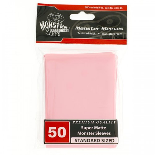 Monster Super Matte Sleeves (50ct) - Pink