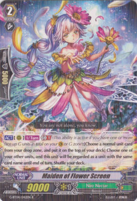 Maiden of Flower Screen - G-BT04/042EN - R Maiden of Flower Screen - G-BT04/042EN - R
