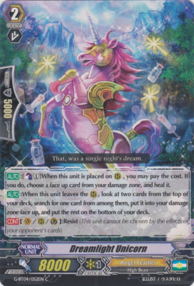 Dreamlight Unicorn - G-BT04/052EN - C Dreamlight Unicorn - G-BT04/052EN - C
