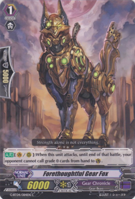 Forethoughtful Gear Fox - G-BT04/084EN - C Forethoughtful Gear Fox - G-BT04/084EN - C