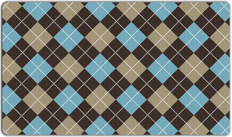 Inked Argyle Playmats