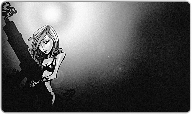 Inked Bikini Girl Playmat
