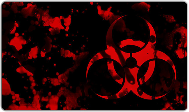 Inked Biohazard Playmat