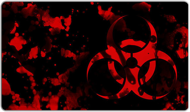 Inked Biohazard Playmat