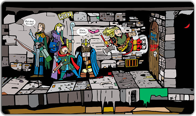 Inked Board with Life D&D Tribute Playmat