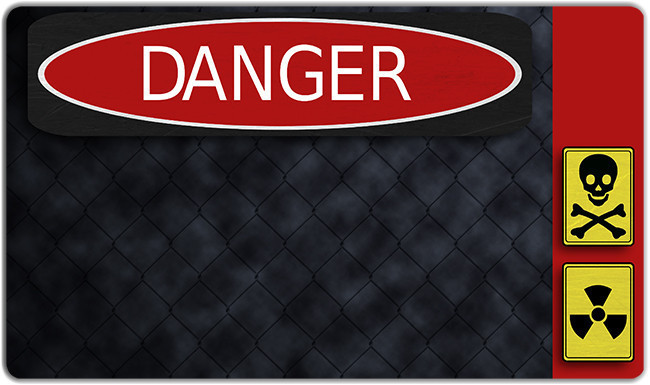 Inked Danger Zone Playmat