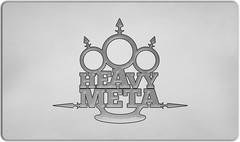 Inked HeavyMeta Clean White Playmat