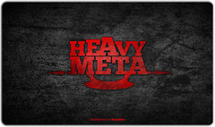 Inked HeavyMeta Red Black Playmat