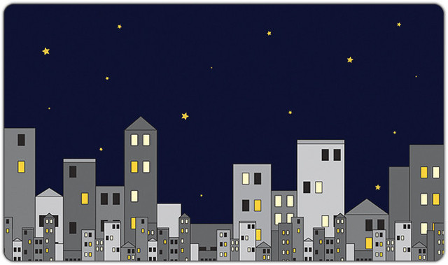 Inked Midnight City Playmat