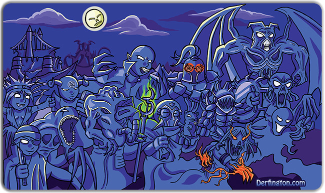 Inked Mono Black Playmat