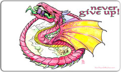 Inked Never Give Up Dragon Playmat