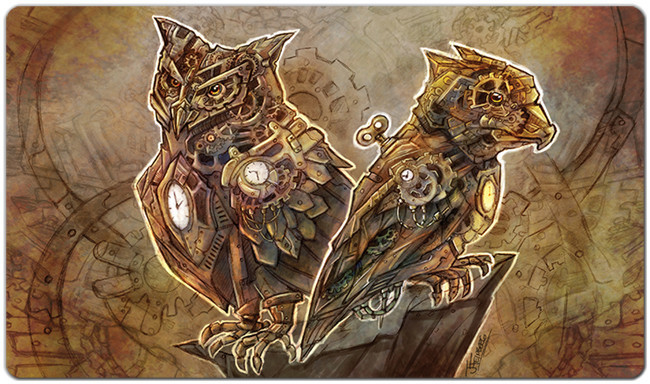 Inked Owls Two Playmat