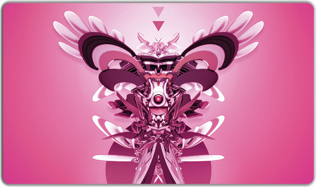 Inked Pink Angel Playmat