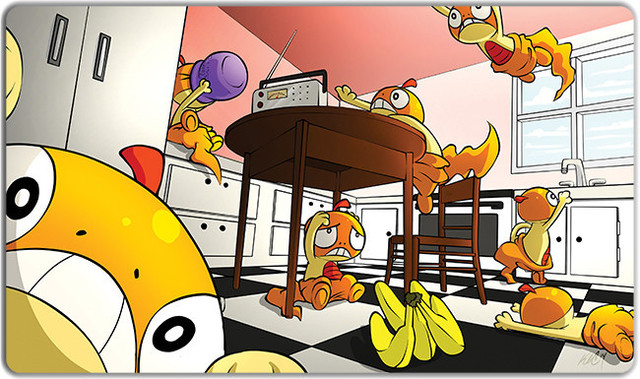 Inked Scraggy Kitchen Party Playmat