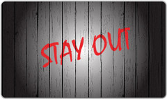 Inked Stay Out Playmat