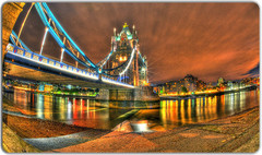 Inked Tower Bridge London Playmat #2