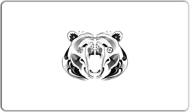 Inked Tribal Bear Playmat