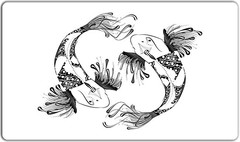 Inked Tribal Koi Playmat