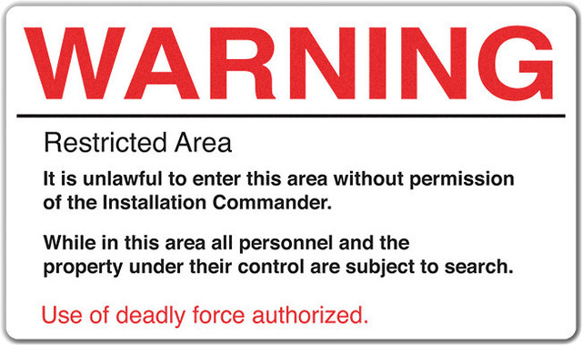 Inked Warning Sign Playmat