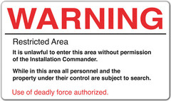 Inked Warning Sign Playmat