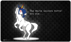 Inked YASD White Unicorn Butts Playmat