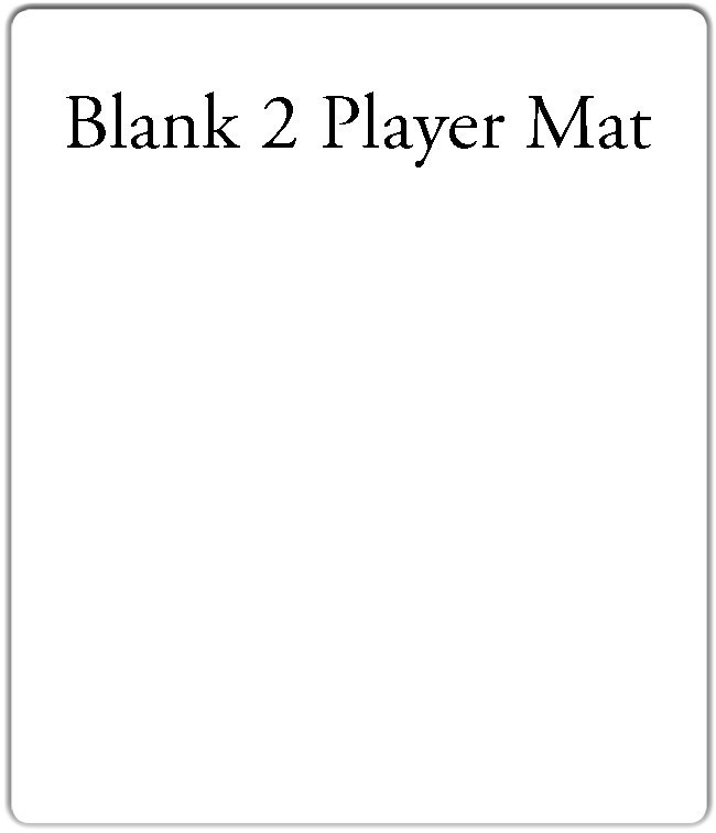 Inked Blank 2 Player Playmat