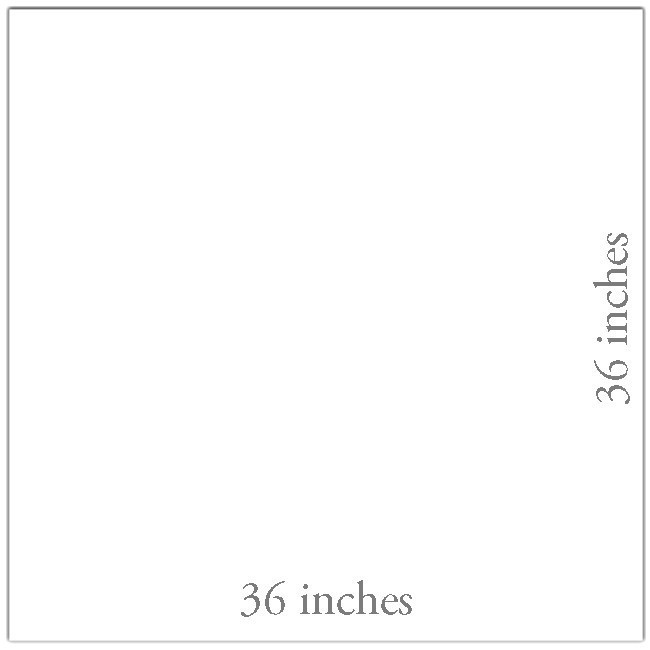 Inked Blank 36 inch Square Playmat
