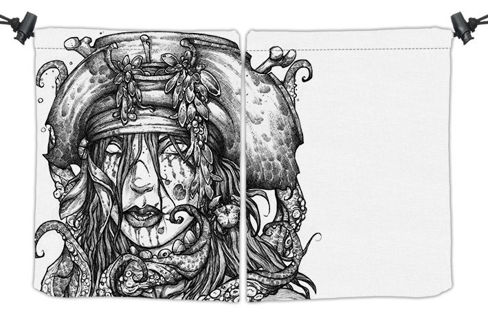 Inked Zombie Pirate Dicebag