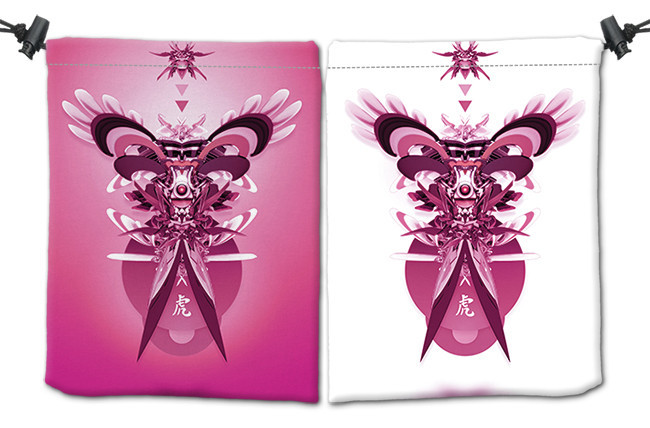 Inked Pink Angel Dice Bag