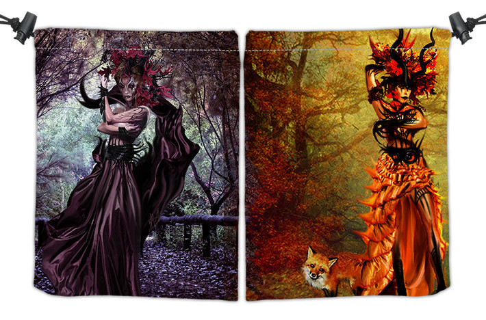 Inked Autumn Sisters Dice Bag