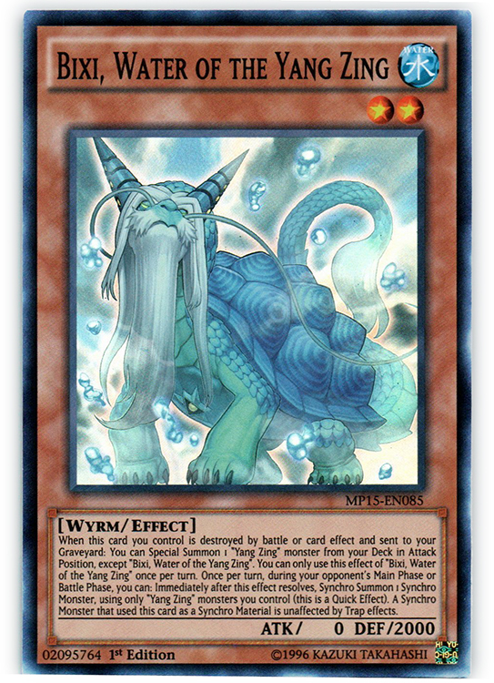 Bixi, Eau du Yang Zing - MP15-EN085 - Super Rare - 1ere edition // Mega Pack 2015