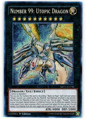 Number 99: Utopic Dragon - MP15-EN190 - Secret Rare - 1st Edition