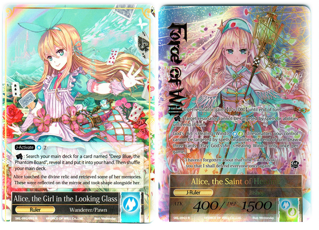 Alice, the Girl in the Looking Glass // Alice, the Saint of Healing - SKL-092 // SKL-092J - R - 1st Edition (Full Art)